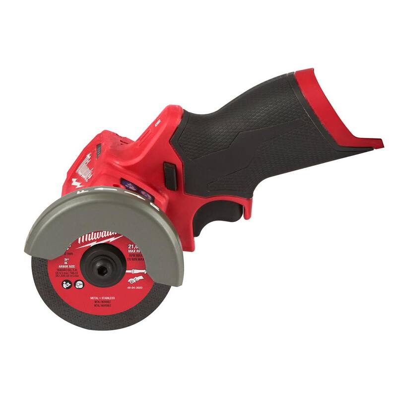 12V Lithium-Ion Brushless Cordless High Speed 3/8 in. Ratchet with 3 in. Cutoff Saw & 1/4 in. Die Grinder L8408