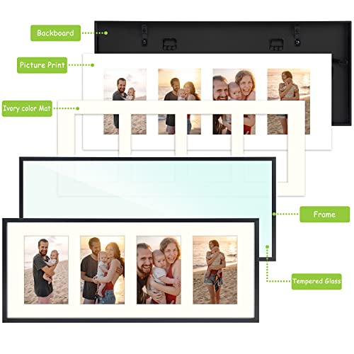 8x20 Distressed White Real Wood Picture Frame M26562