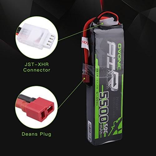 2x 5500mAh 50C 3S 11.1V Lipo Battery Deans R173634