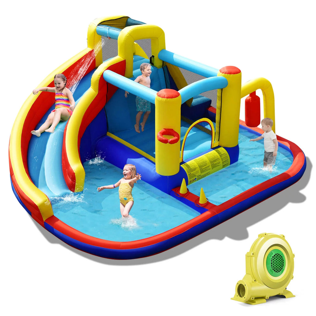 7-in-1 Kids Inflatable Water Slide Park B227