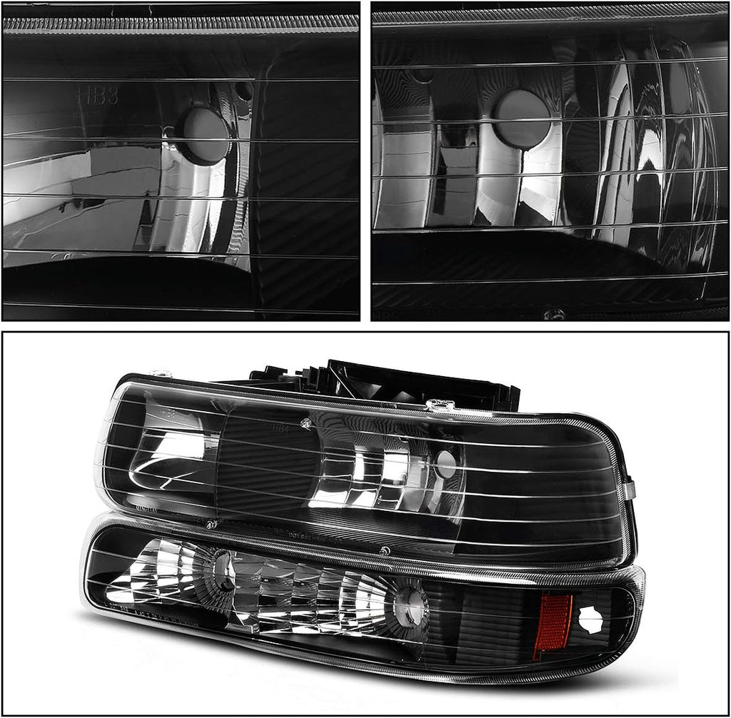 Headlight Assembly and Taillights for Chevy Silverado 1500 2500 R692244