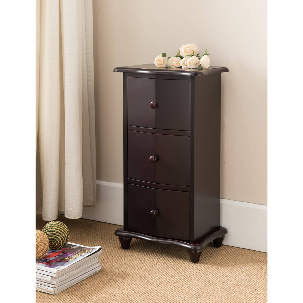 Dark Cherry Wood Accent Cabinet H735254