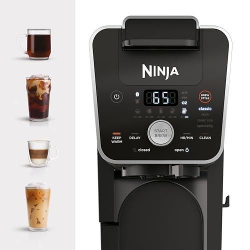 Single Serve Coffee Maker and Drip Coffee Machine, 12-Cup with K-Cup Combo, Includes Permanent Filter D344