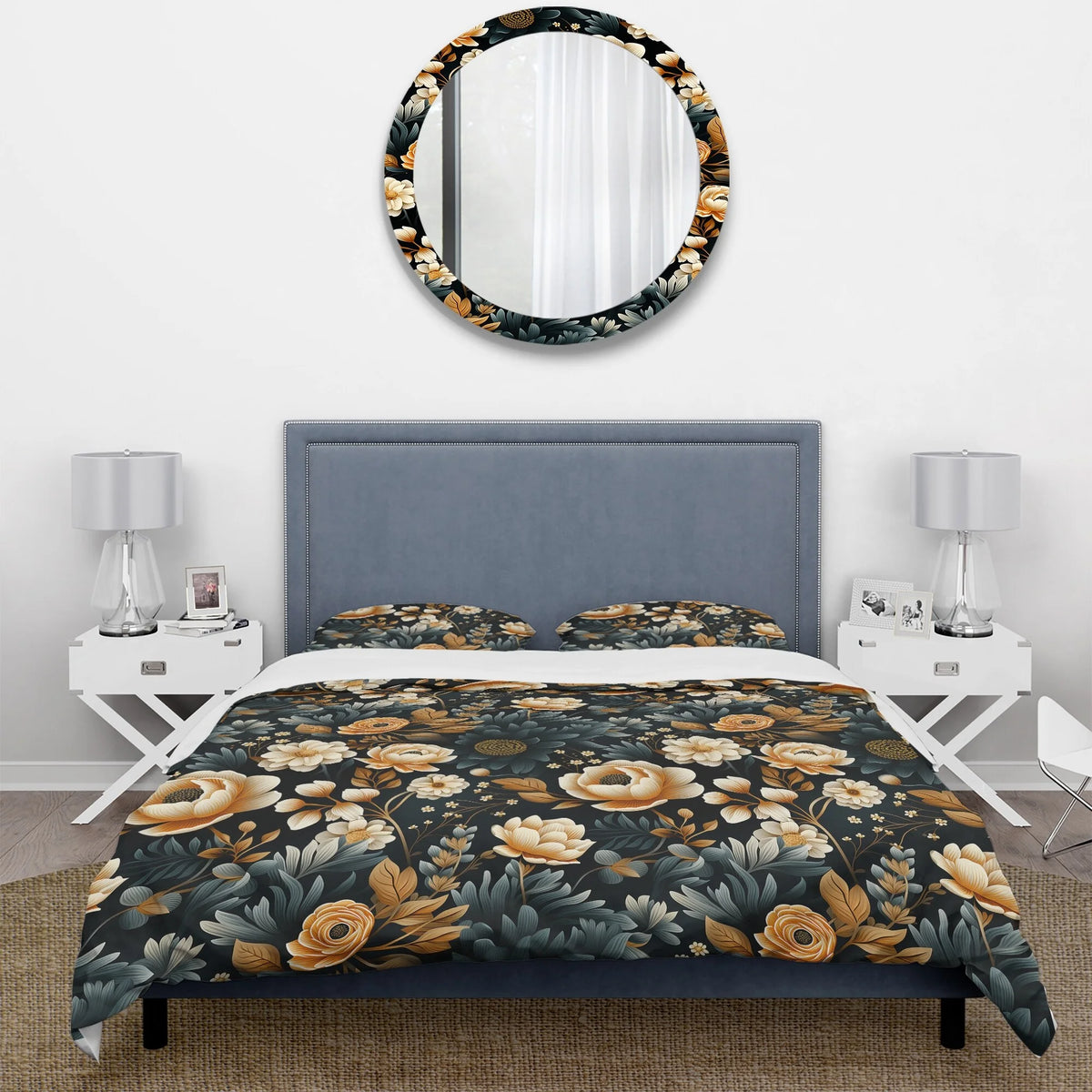 Yellow Cottage Bedding Set With Shams Twin M691