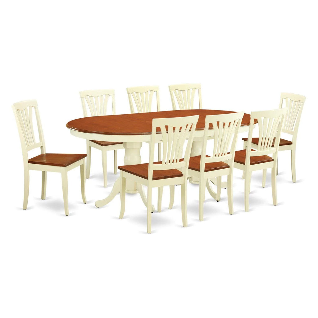 9 Piece Wood Dining Table Set R6130