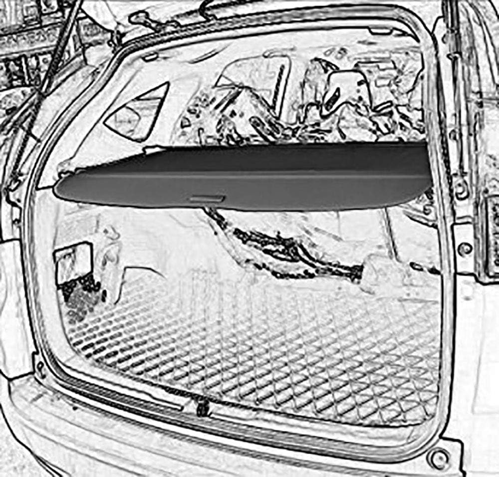 Black Retractable Cargo Cover Pack of 2 P922