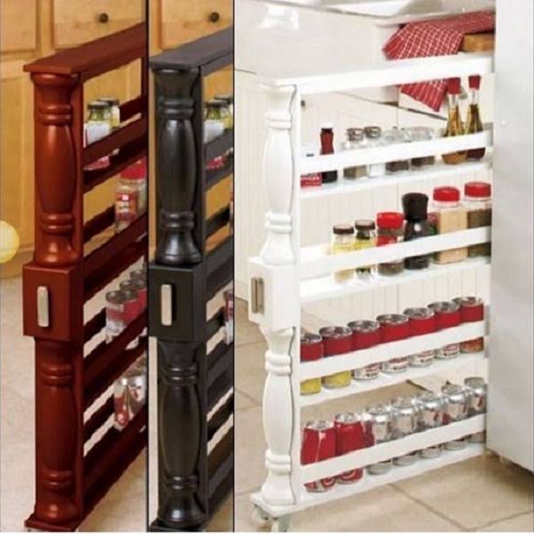 Rolling Can and Spice Racks B577