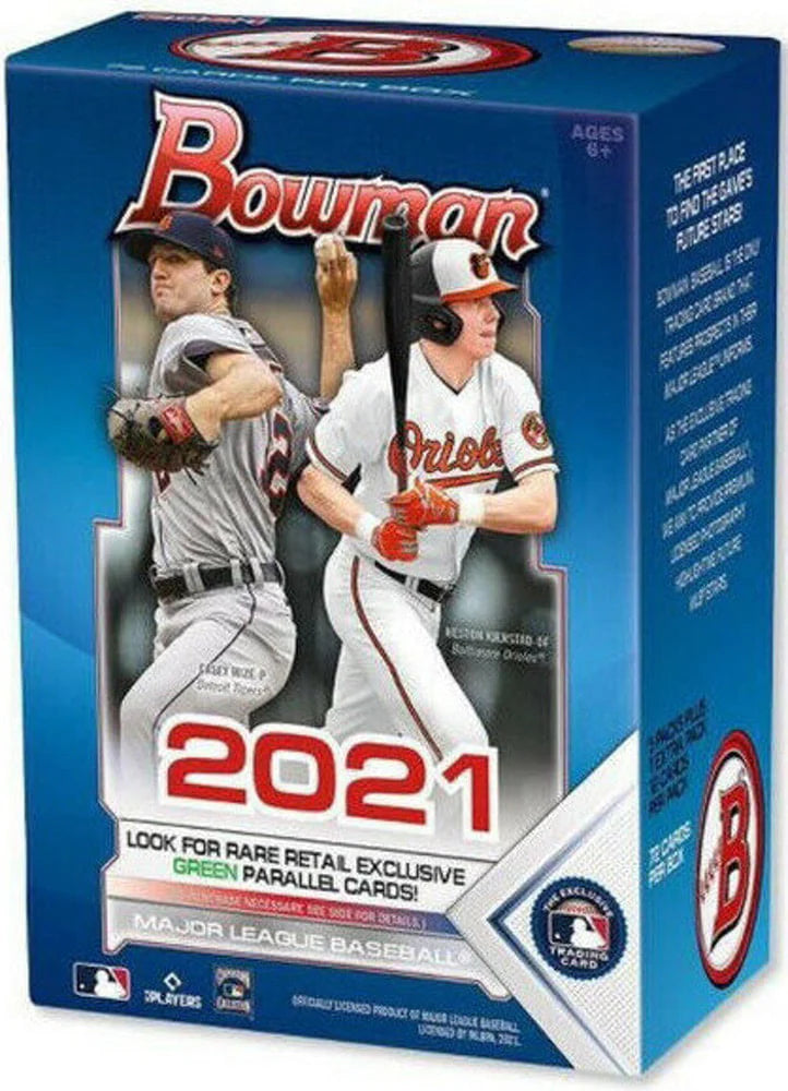 2021 Bowman Baseball Trading Cards Blaster Box 72 Cards S5853