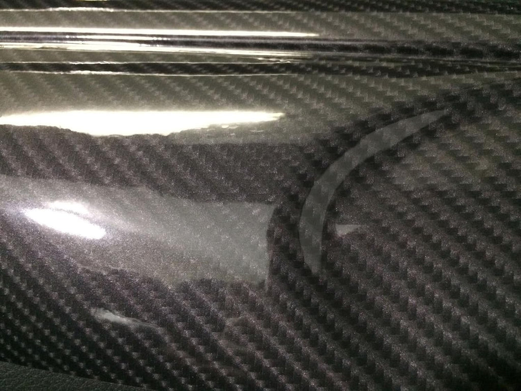 High Gloss Black 3D Carbon Fiber Look Cast Vinyl Wrap (5ft x 5ft) Pack of 2 O795