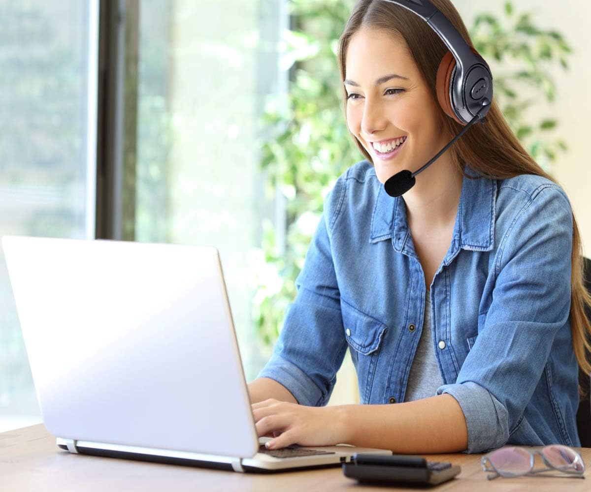 USB Headset with Microphone Noise Cancelling and Volume Controls T250