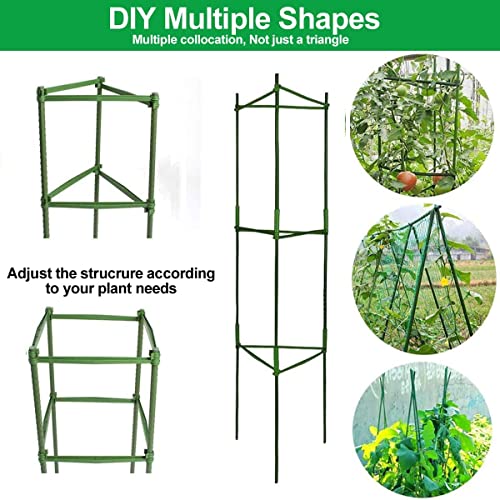3 Packs Deformable 48inch Tomato Cages Plant Supports L530705