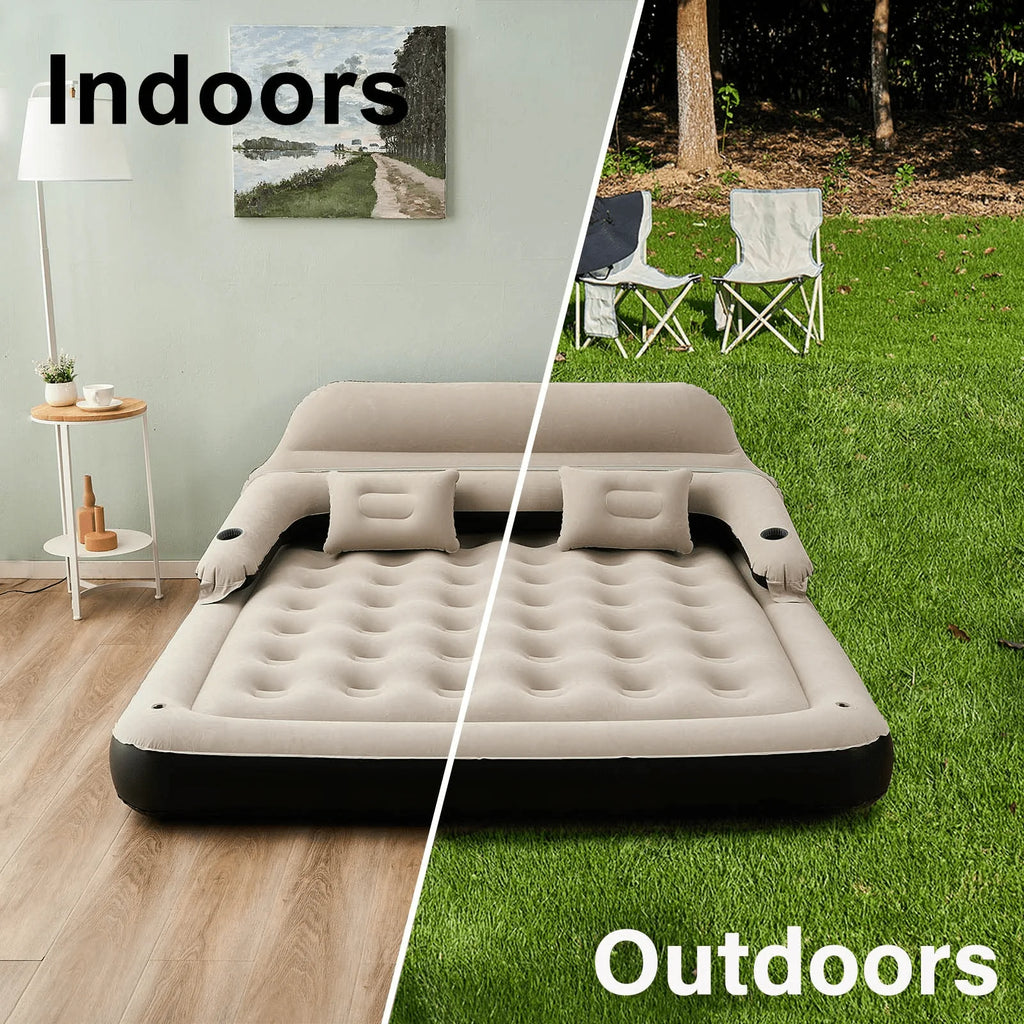 King Size Inflatable Air Mattress with Headboard Y798
