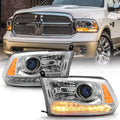 Chrome Headlights Pair Set Left+Right J734