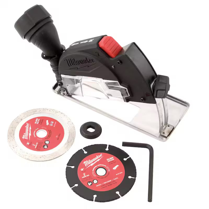 12V Lithium-Ion Brushless Cordless High Speed 3/8 in. Ratchet with 3 in. Cutoff Saw & 1/4 in. Die Grinder L8408