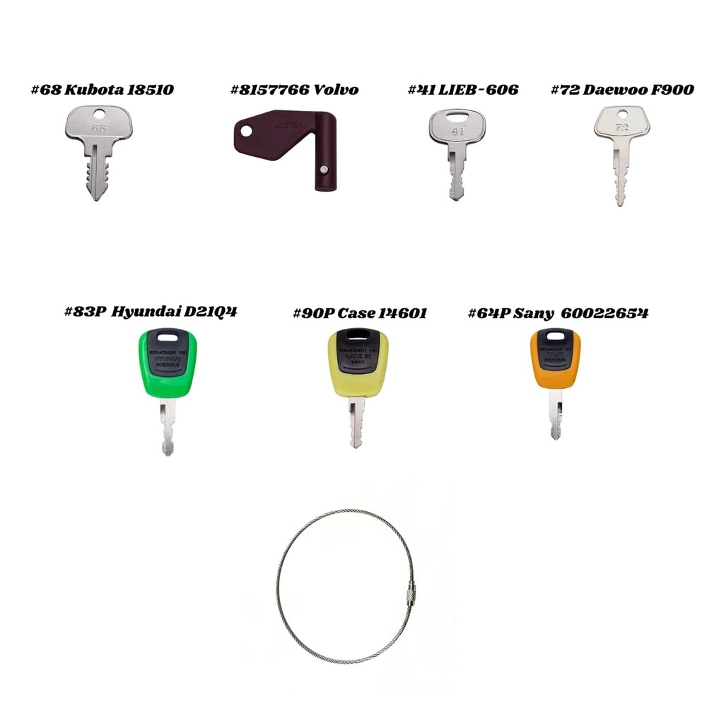 67 Keys Master Construction Ignition Key Set N24128