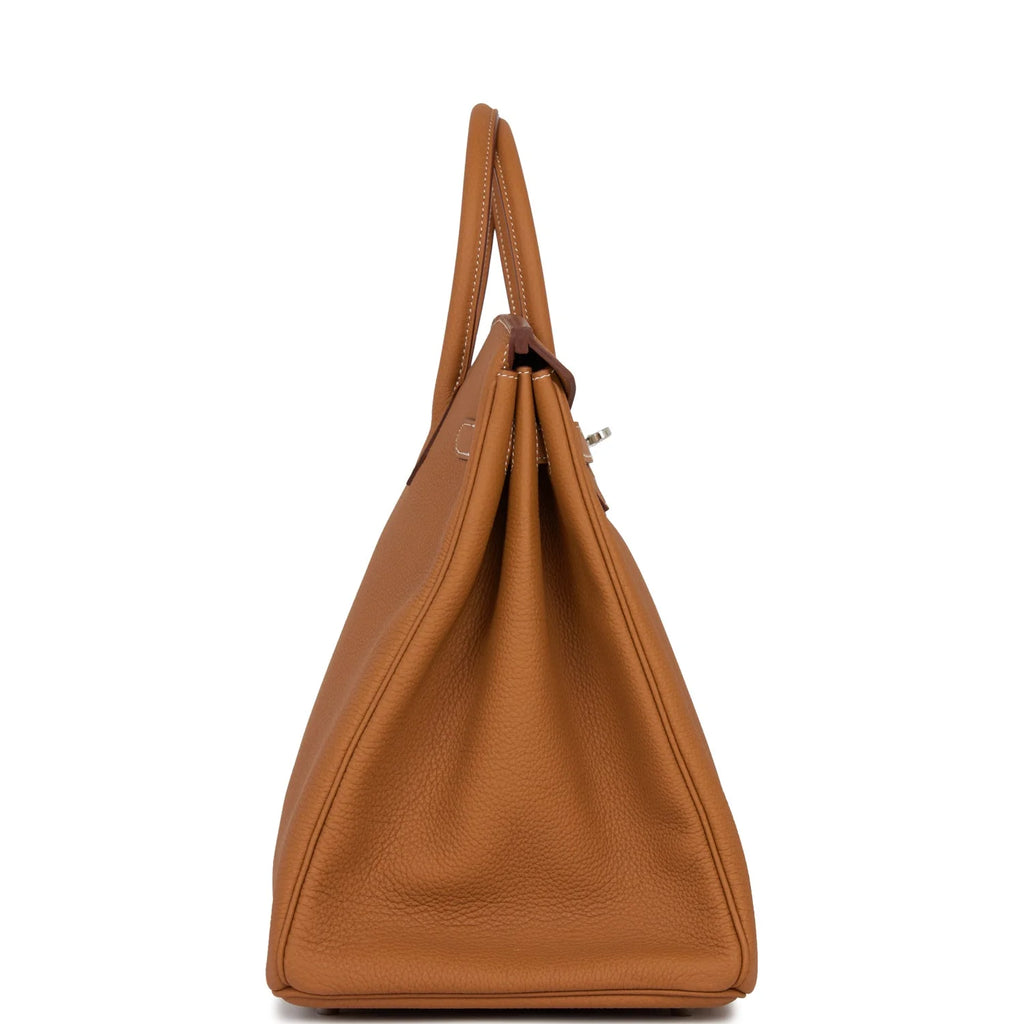 Gold Togo Palladium Hardware Handbag E553