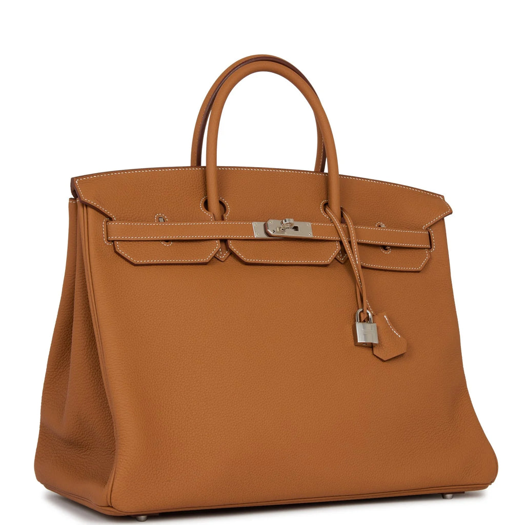 Gold Togo Palladium Hardware Handbag E553