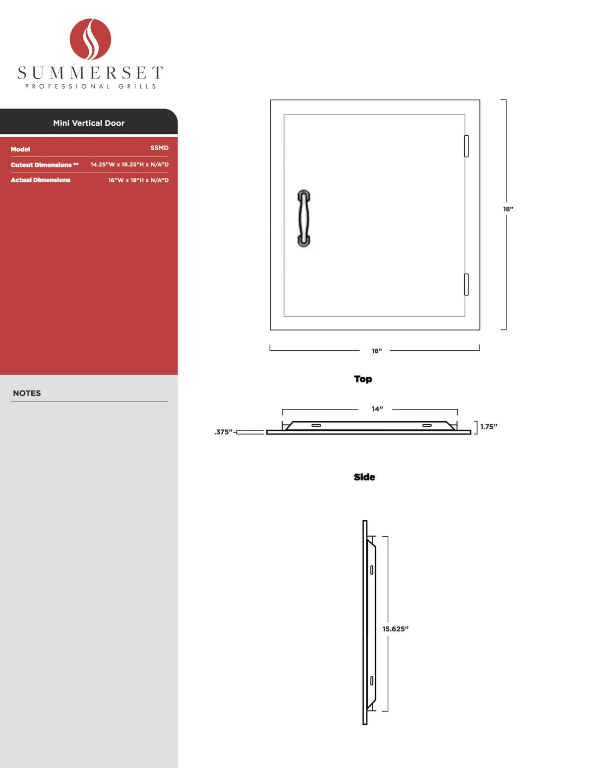 Vertical Door C5846