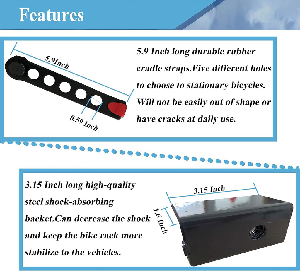 Bikes Hitch Rack 3-Bikes U1351