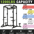 1200LBS Capacity Power Rack with LAT Pulldown System N9474