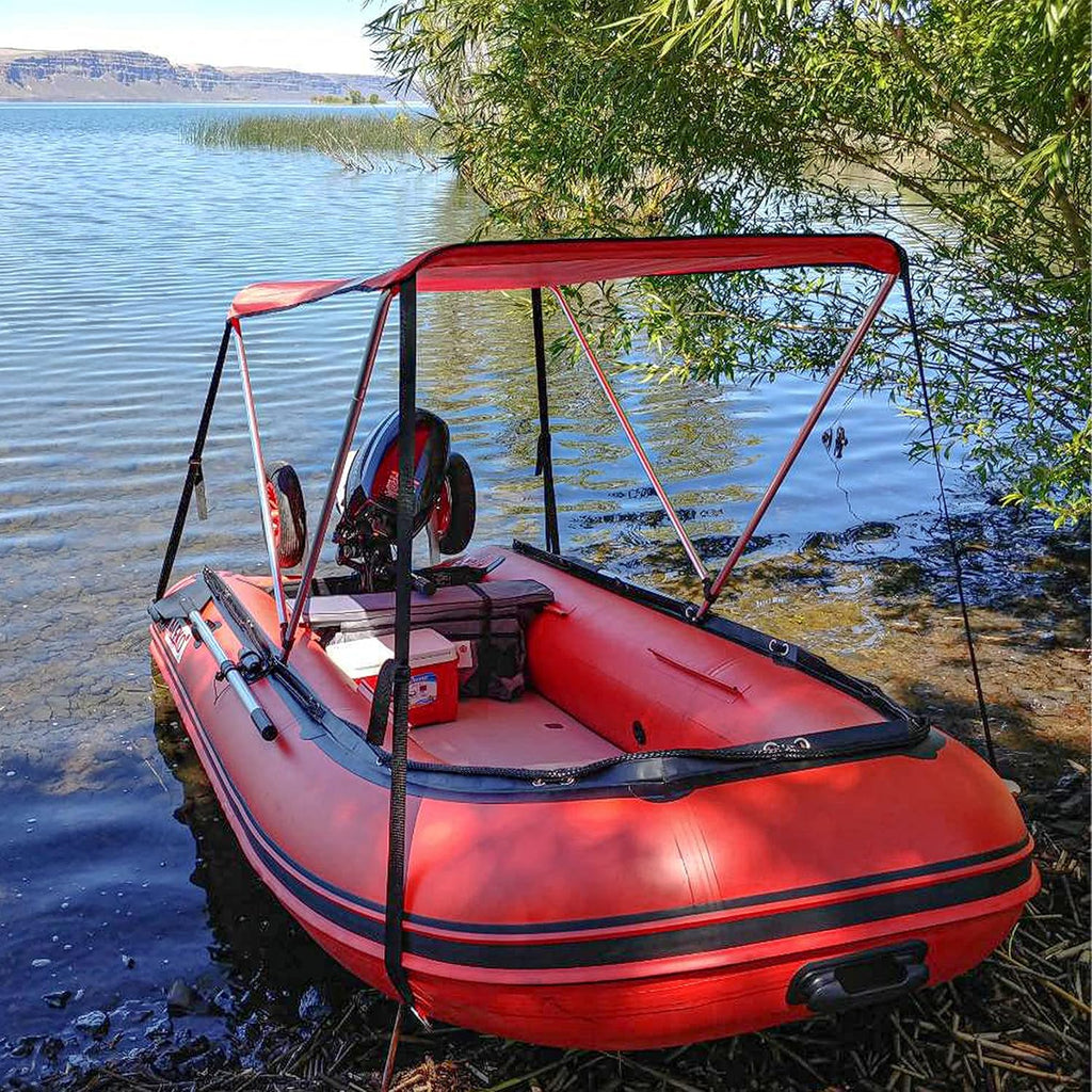Red Bimini Top Boat Sun Shelter C40742