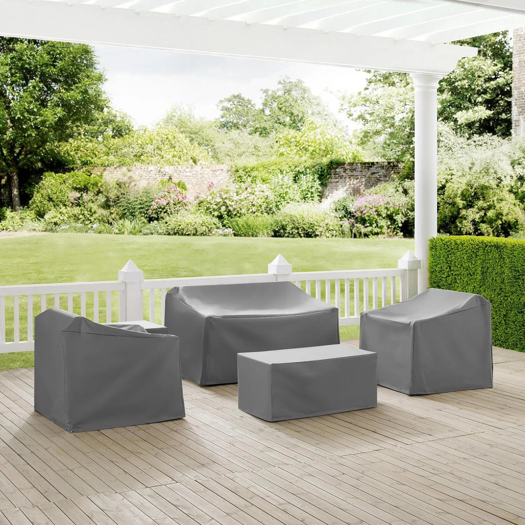 5Pc Furniture Cover Set Gray A669240