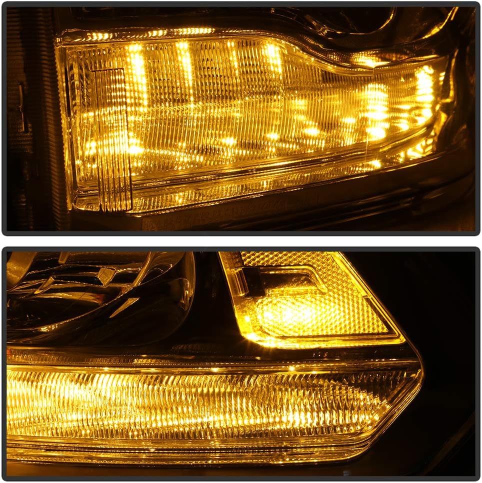 Chrome Headlights Pair Set Left+Right J734