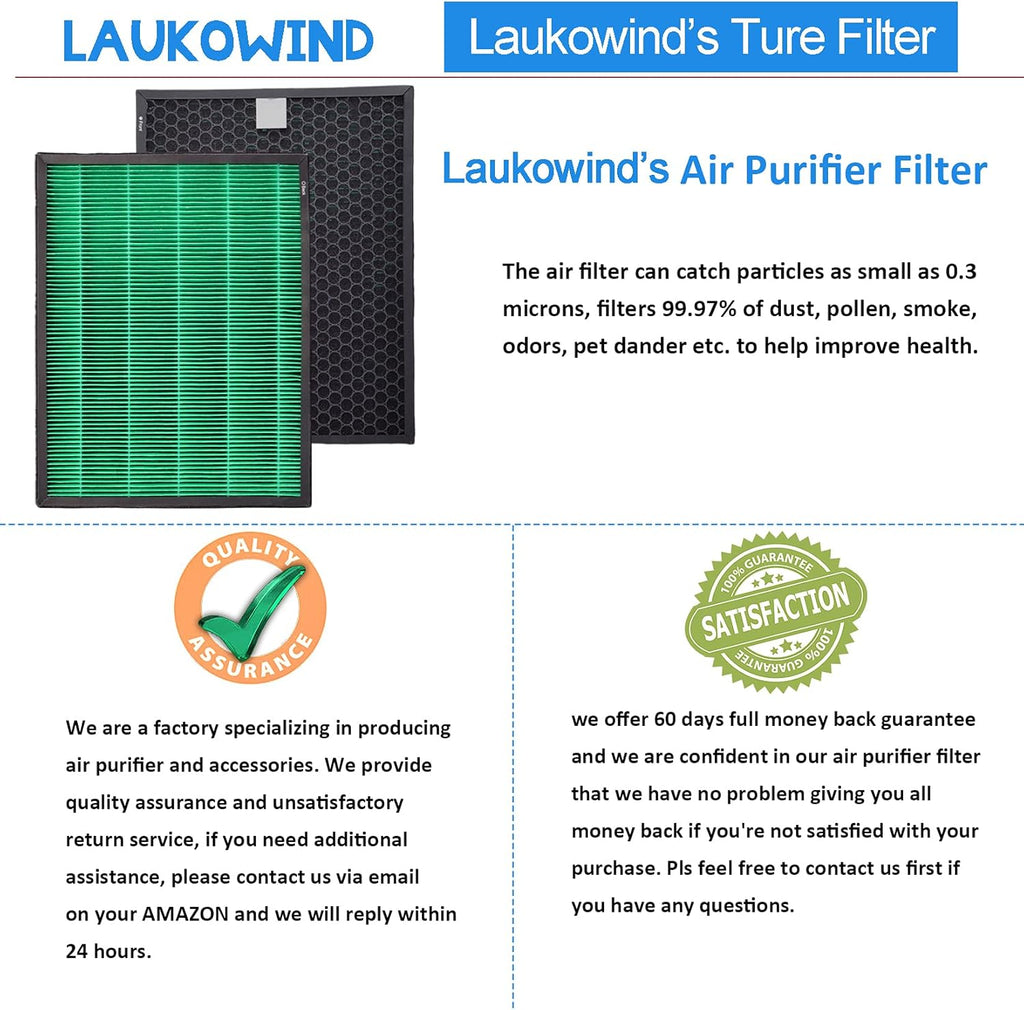 Combined True HEPA with Activated Carbon 2-in-1 Filter Replacement (2 Pack) M350424