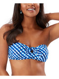 Blue Printed Bikini Top F4168