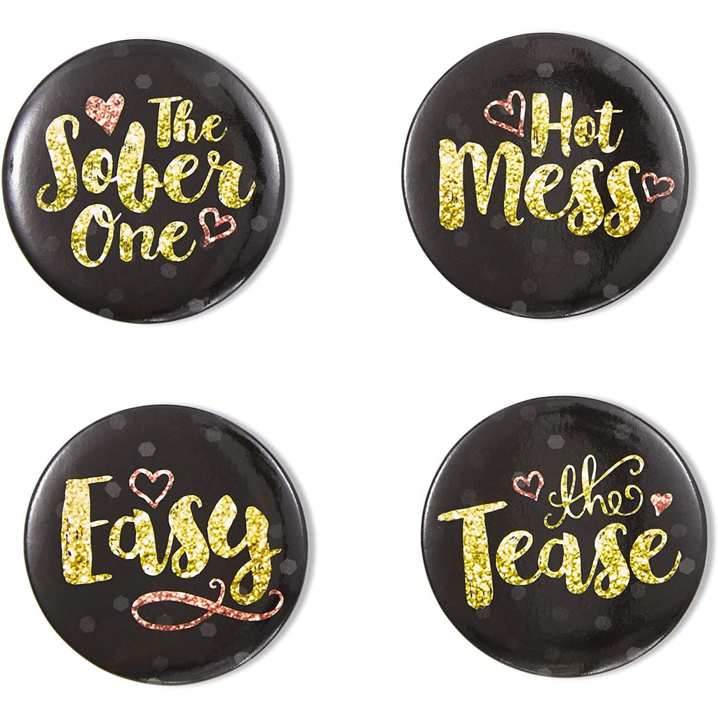 16 Designs Bachelorette Party Buttons (2.25 in, 16-Pk) A990502