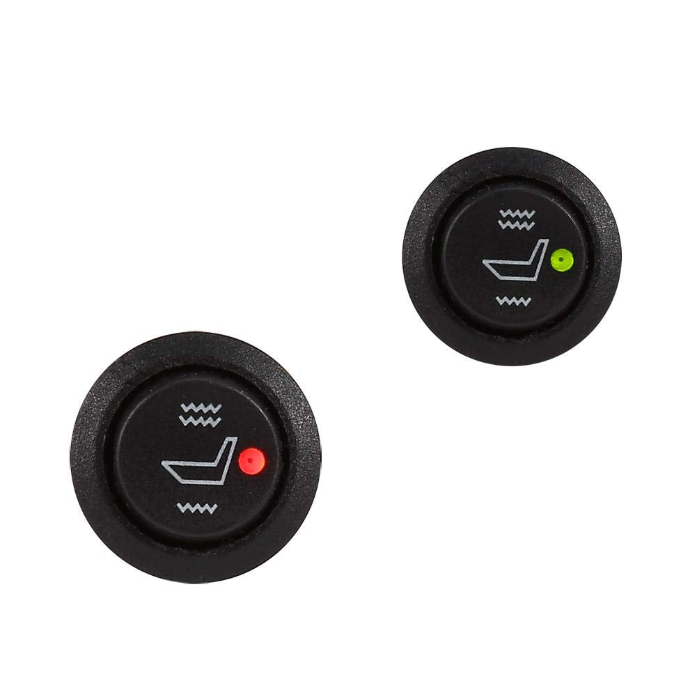 2X Universal 3 Pin Round Heated Seat Switch K854040