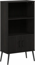 Espresso Accent Cabinet with Wood Legs X659578