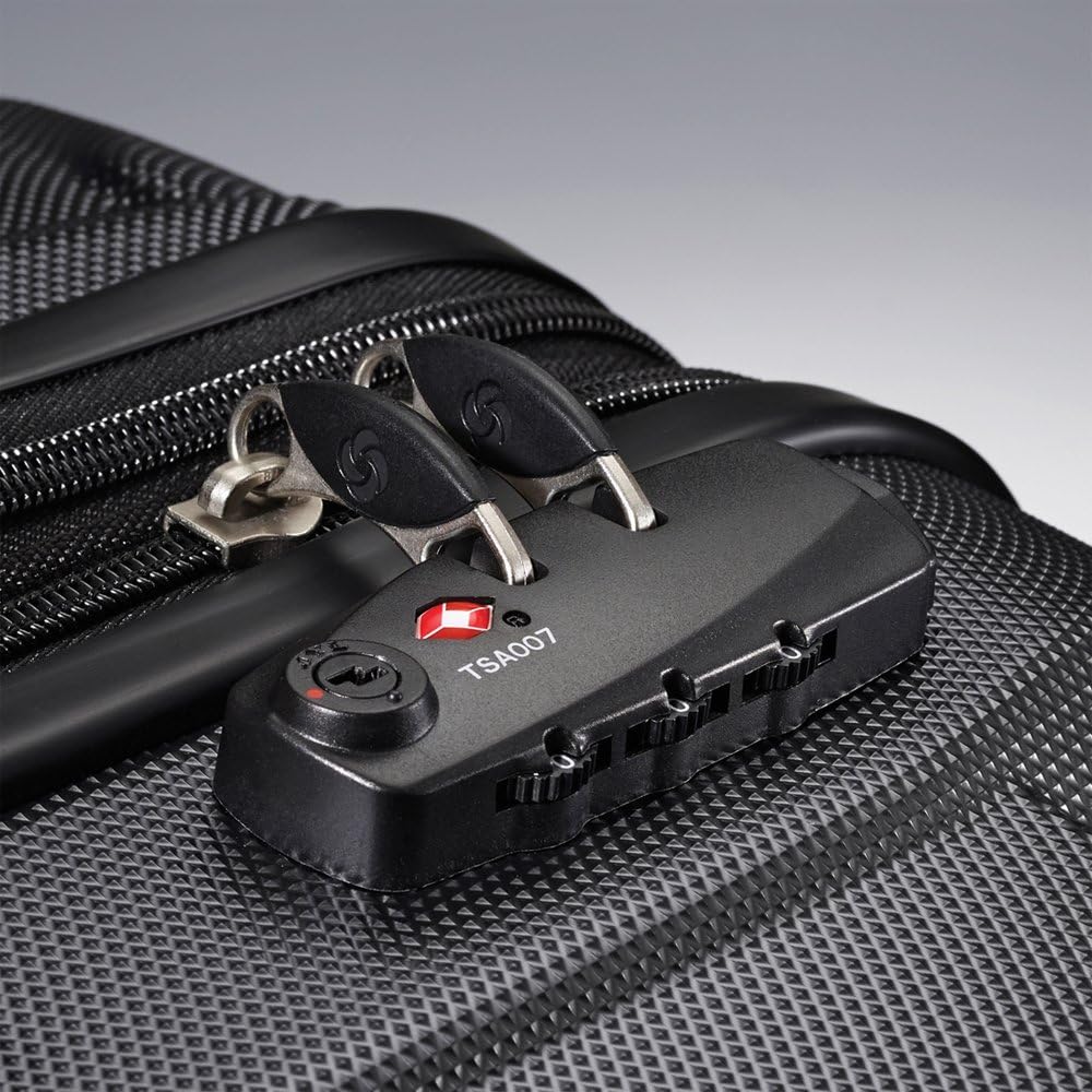 Black Hardside Spinner 2-Piece Luggage Set 24 Inch and 20 Inch K980482