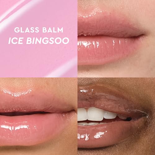 Mini Glass Balm Lip Treatment Set of 4 Vegan Lip Balms J27814