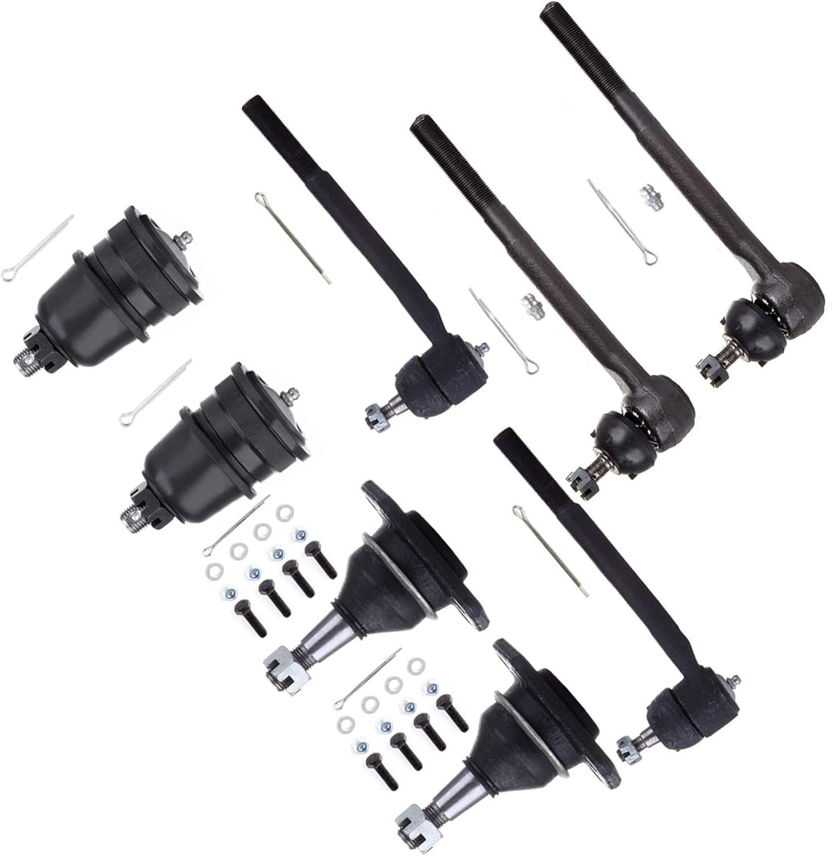 8pcs Suspension Kit Tie Rod End Ball Joint E722