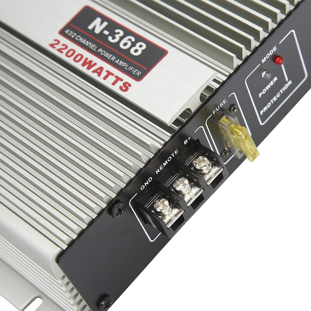 2200W 2 Channel Car Audio Power Amplifier T7456