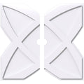 32x22OD x 3x22ID x 11x22C x 1x22P PVC Contemporary Ceiling Medallion D656759