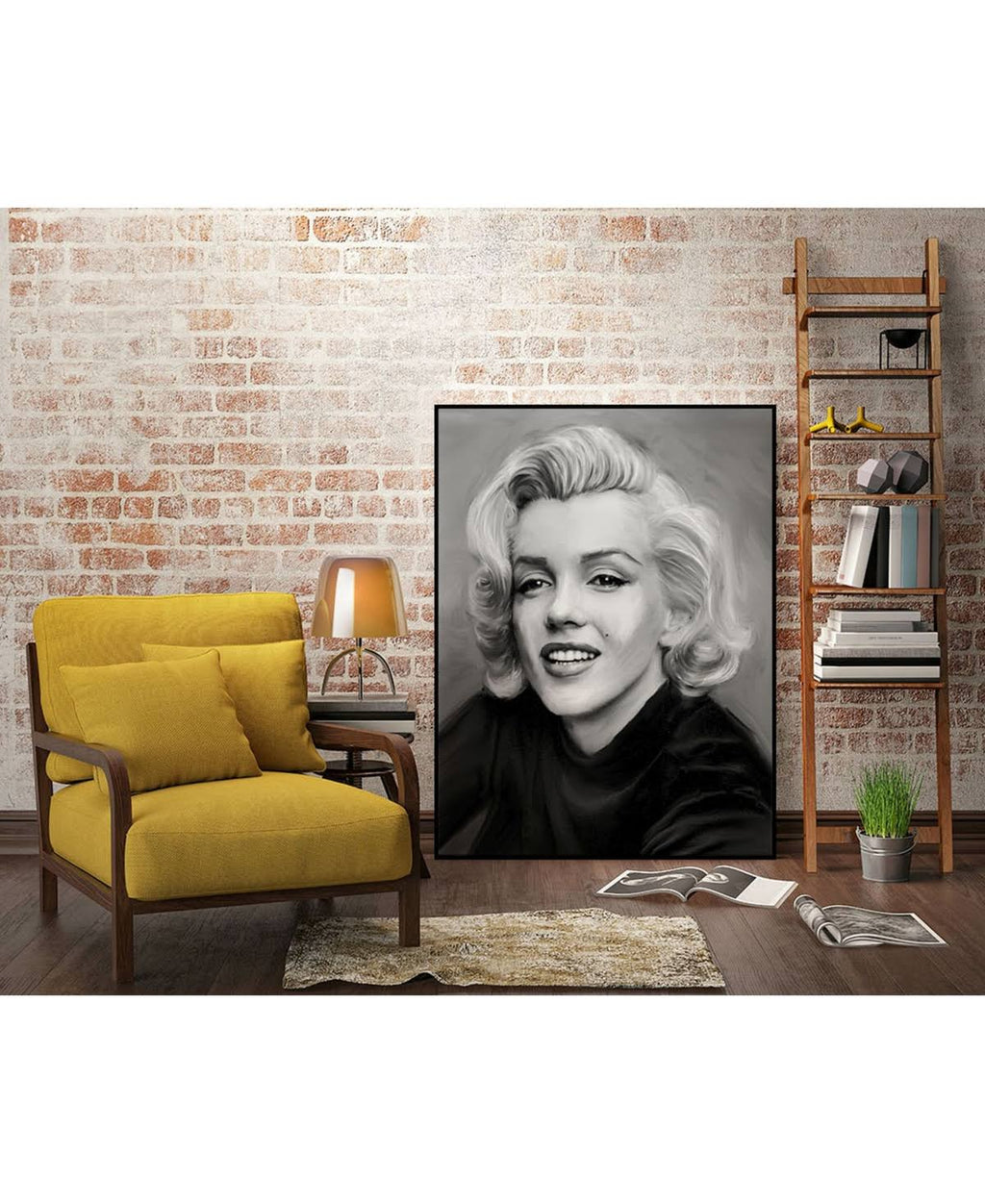Tan Framed Canvas I3145