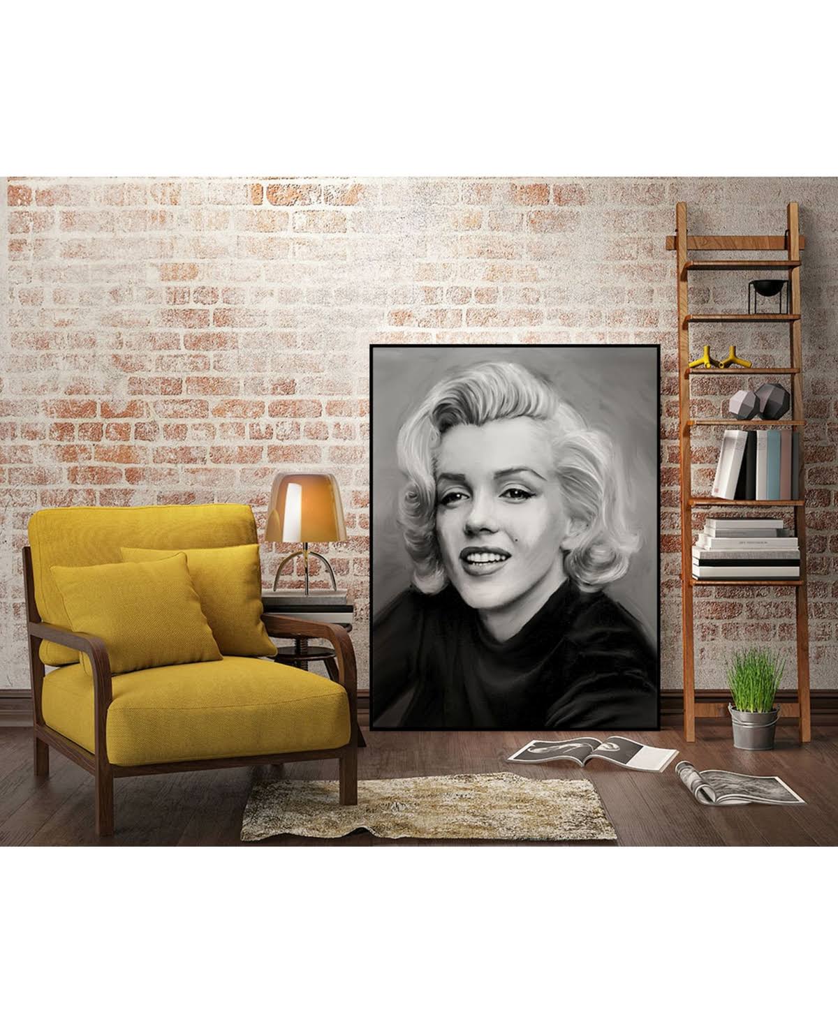 Tan Framed Canvas I3145