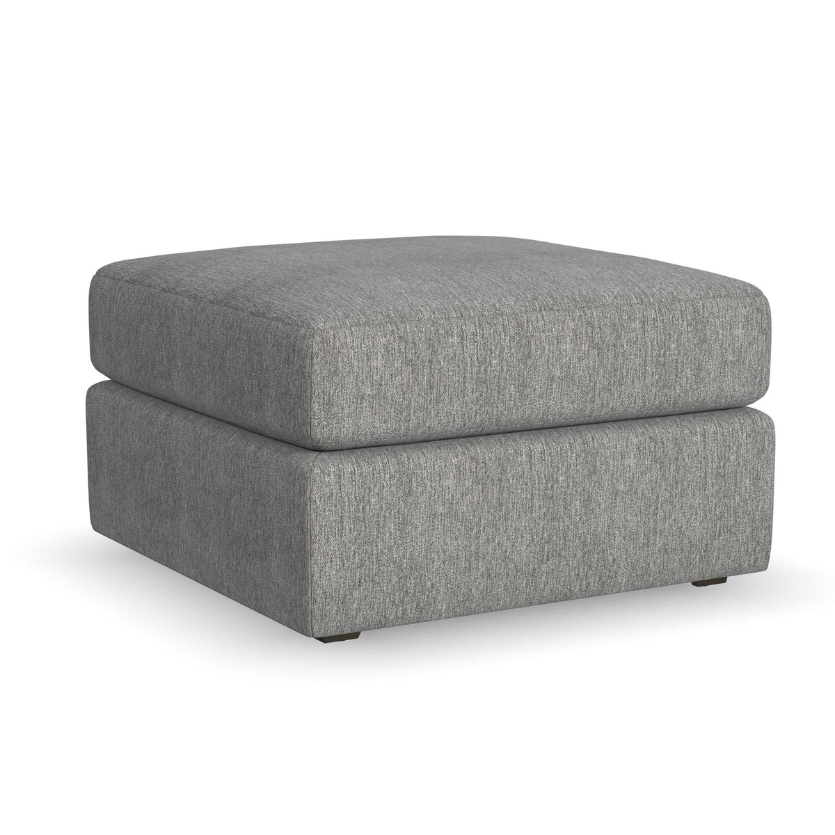 Gray Square Bumper Ottoman with Performance Fabric U10099