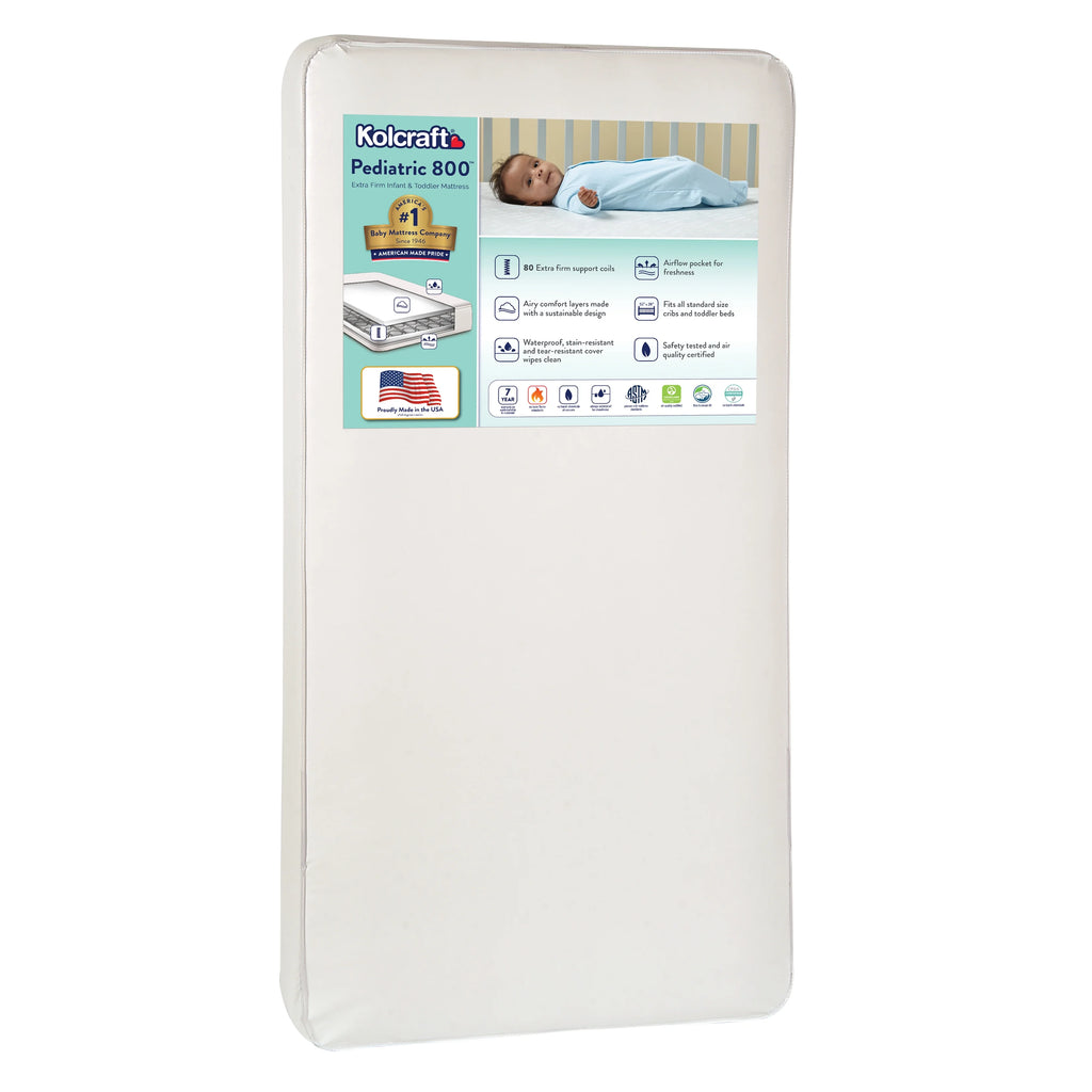 80 Coil White Baby Crib and Toddler Mattress A20129
