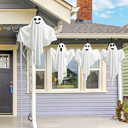 4 Pack Halloween Hanging Ghosts J307784
