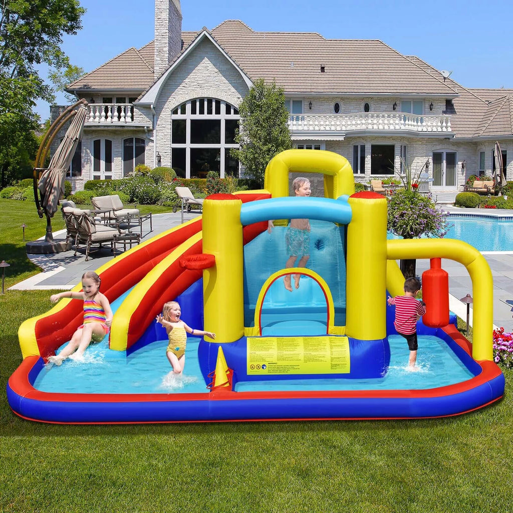 7-in-1 Kids Inflatable Water Slide Park B227