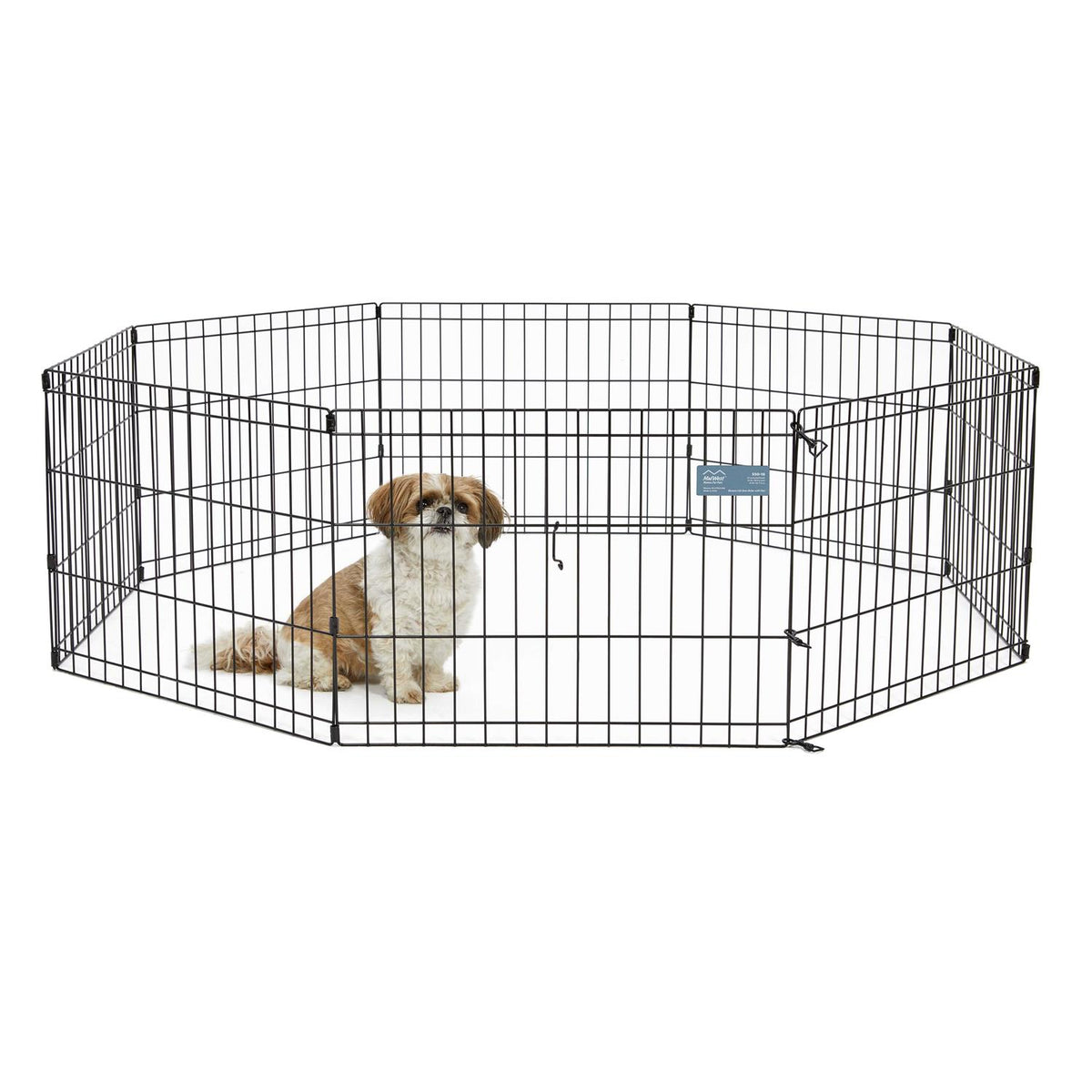 Black 18-Inch Dog Exercise Pen & Playpen Q10931