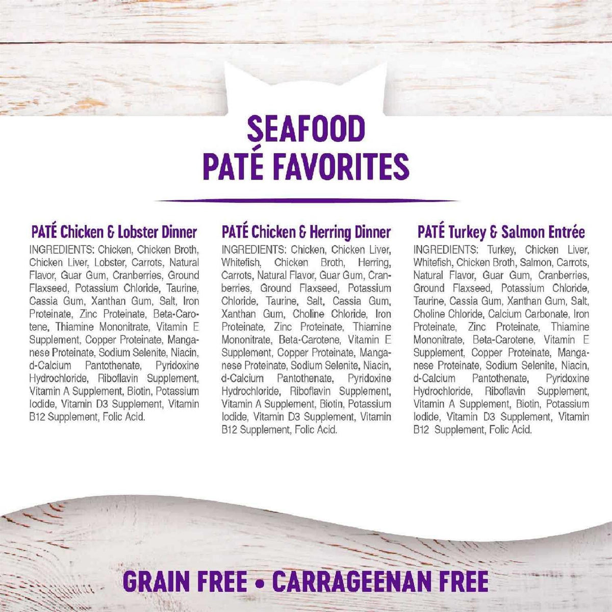 Seafood Pate Variety Pack Wet Cat Food L6164