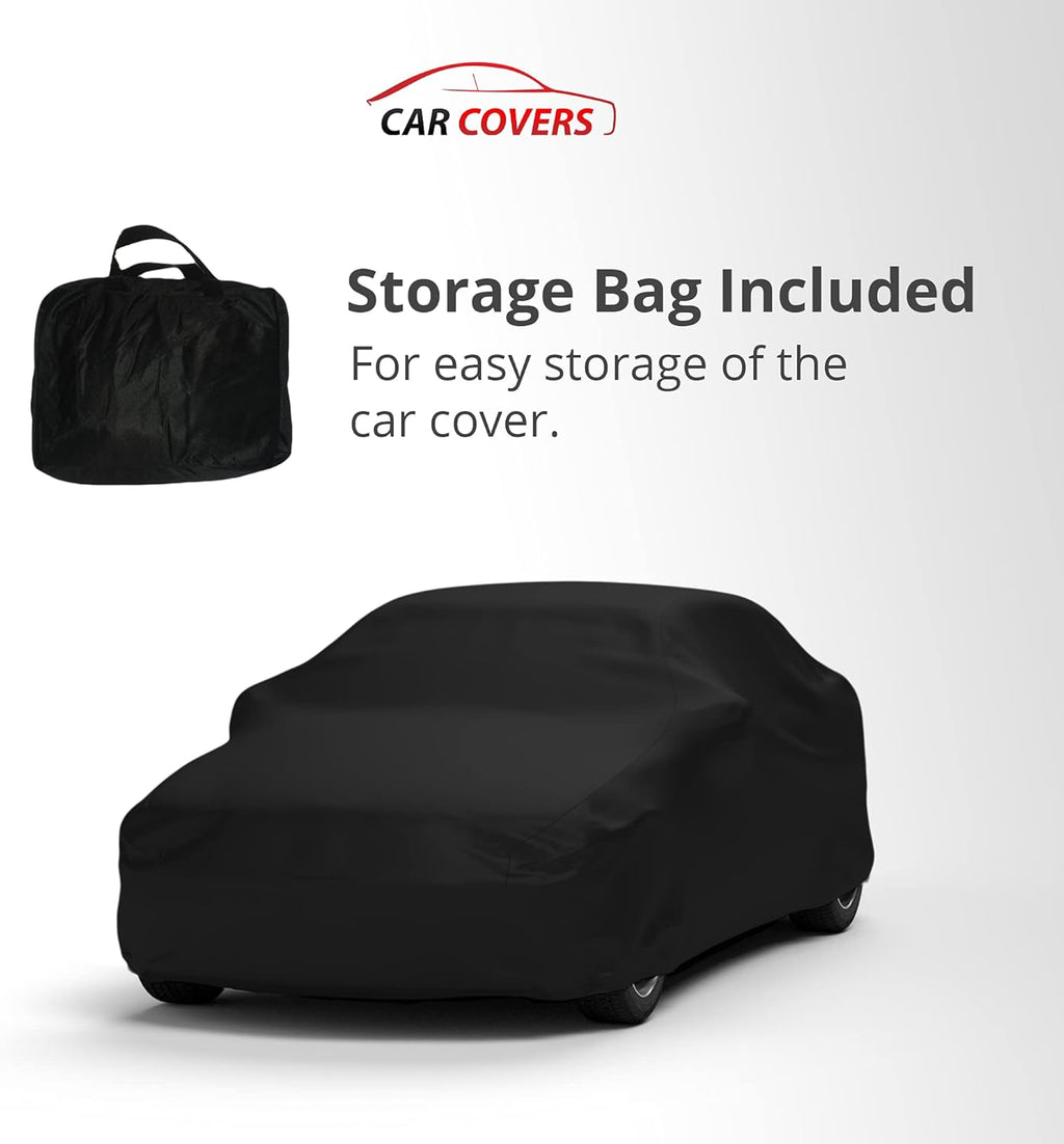 Black Satin Indoor Car Cover with Storage Bag P368176