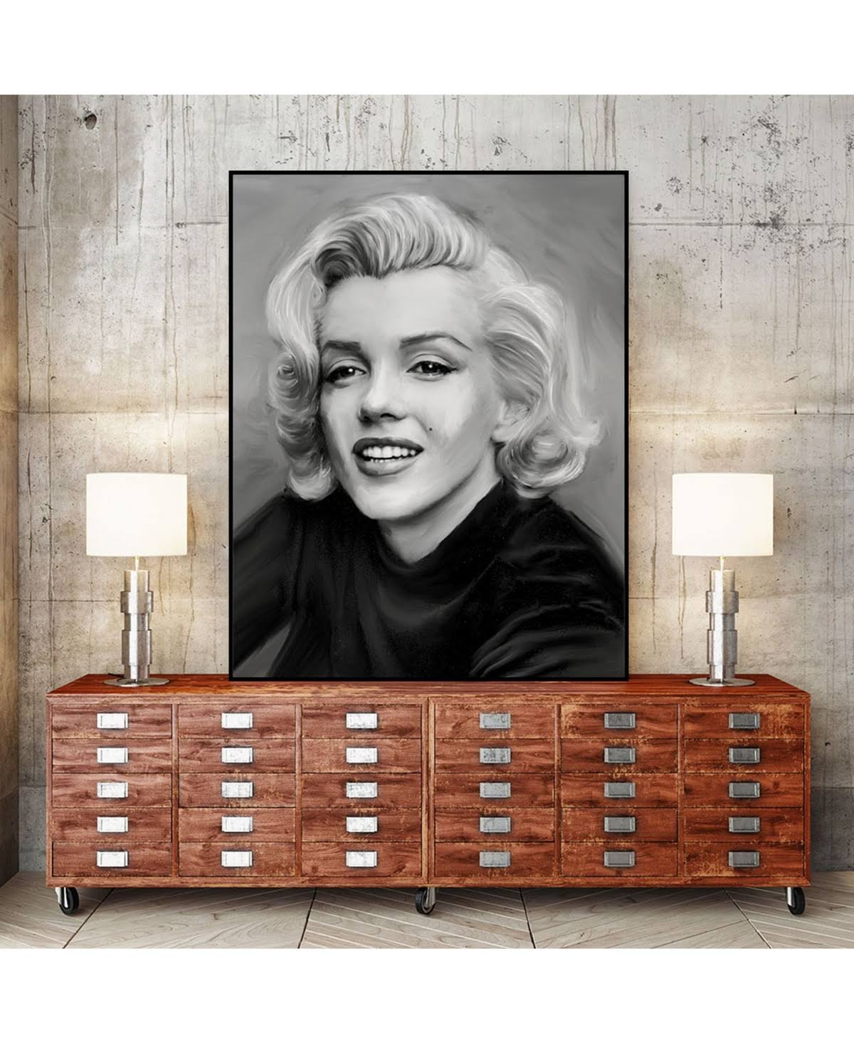 Tan Framed Canvas I3145