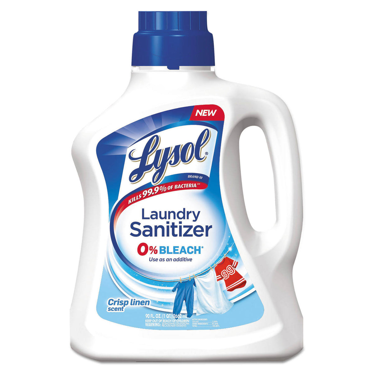 90 oz Laundry Sanitizer Liquid Crisp Linen N726727