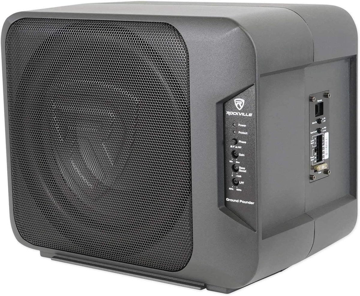 800w Powered Dual 10 Car Subwoofer Aluminum Enclosure X56326