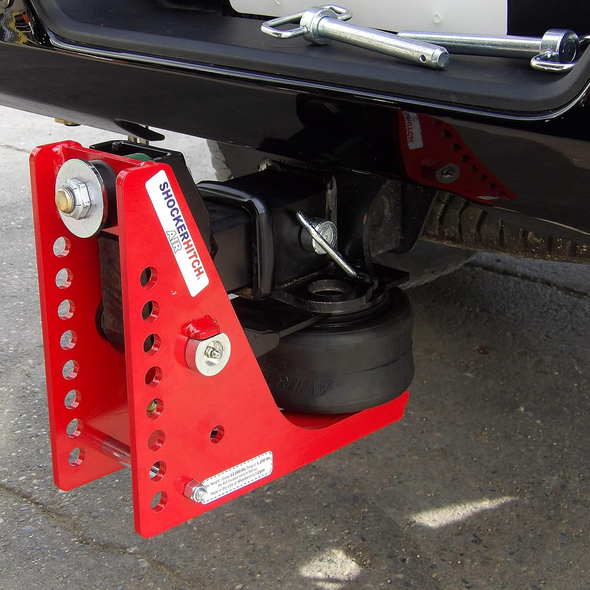 Adjustable Air Pintle Hitch for 2" Hitch B18927